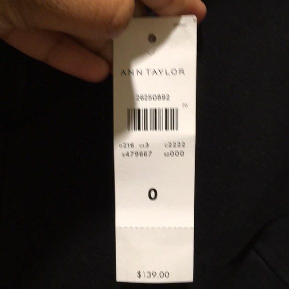 Ann Taylor Petite Seamed V-Neck Ponte Sheath Dress - Picture 6 of 6